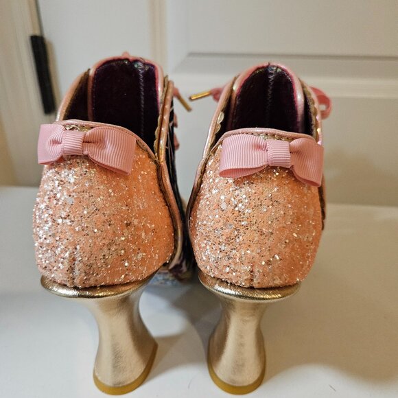 Irregular Choice Floral and Glitter Bootie - Picture 5 of 10